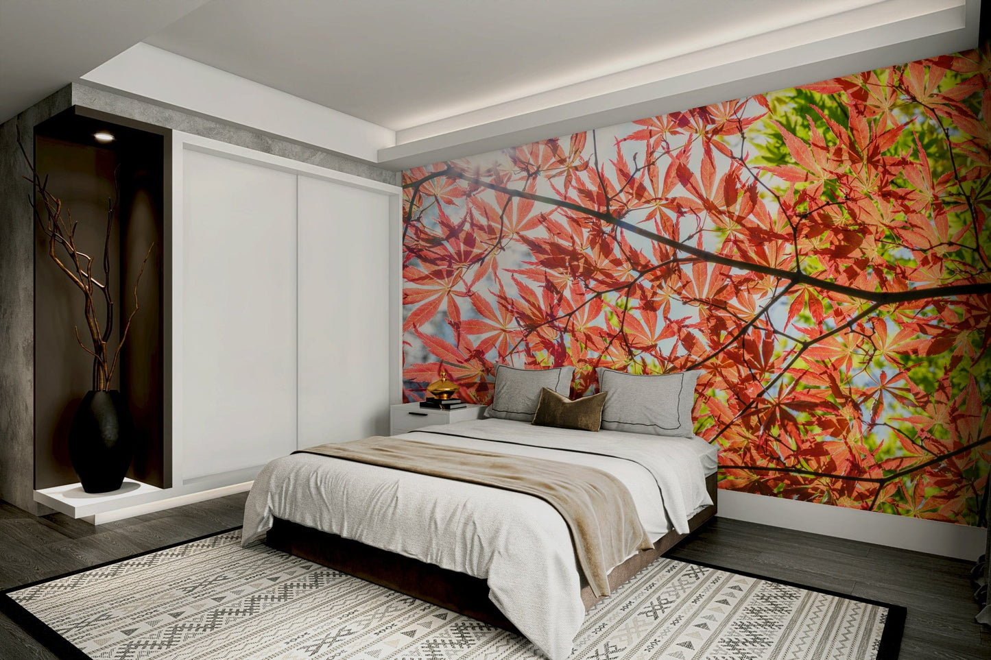 A seamless pattern for a living room or study.

