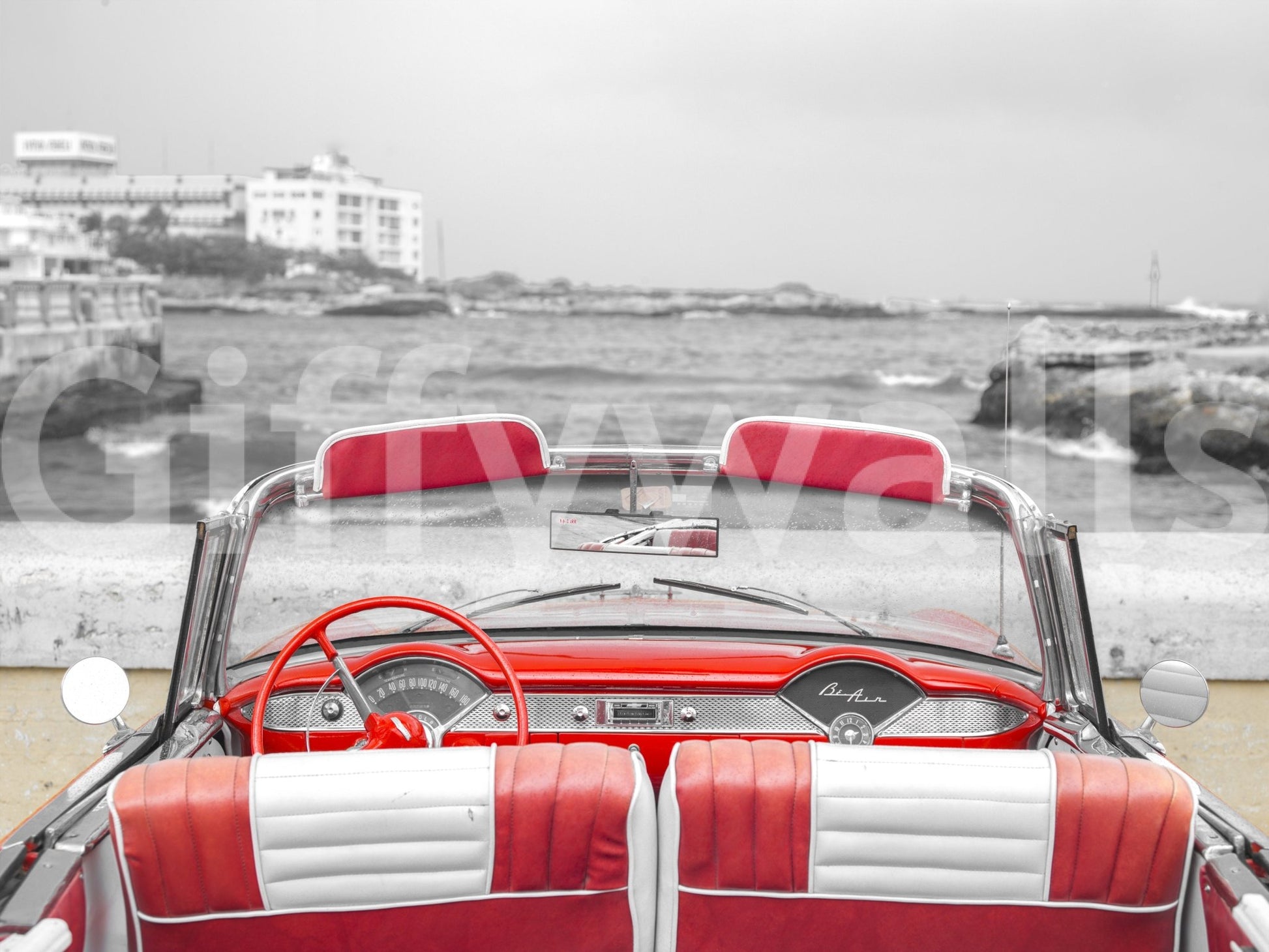 The design is non-realistic and interpretive.

