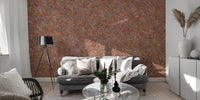 Red Color Embroidery Floral Wallpaper Murals - Giffywalls