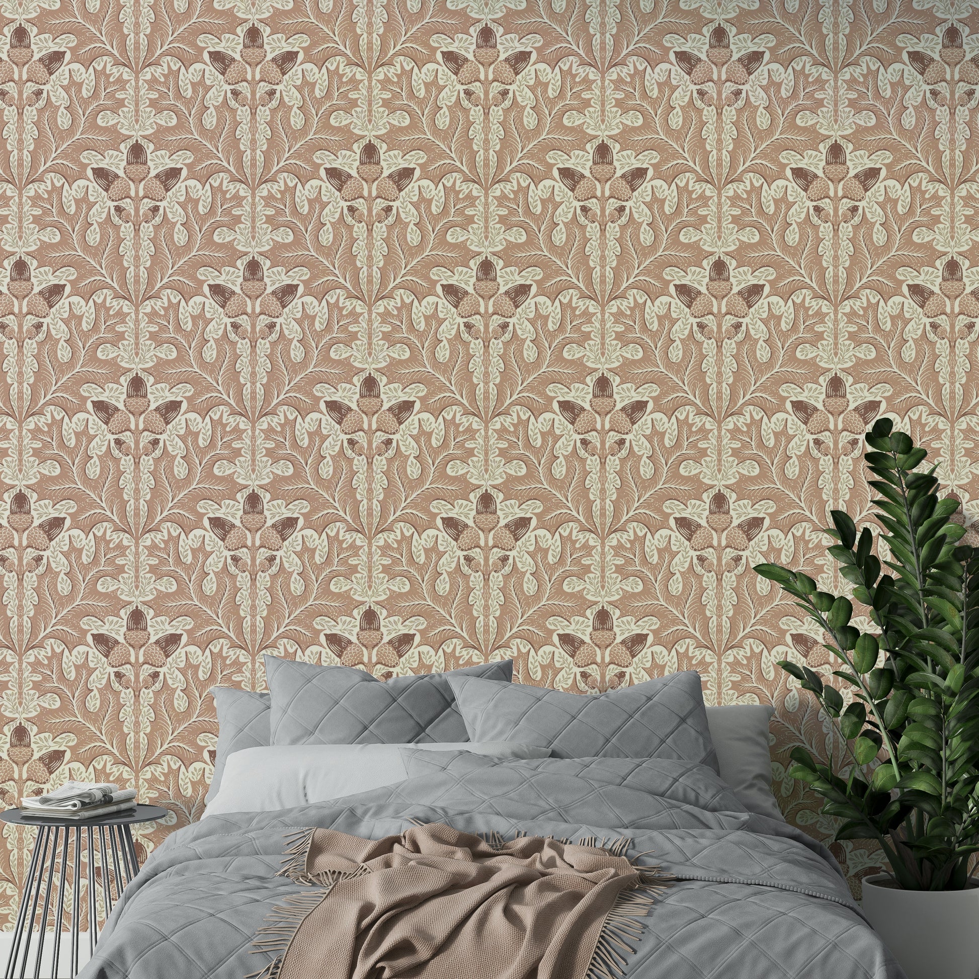 Sophisticated damask print for formal interiors

