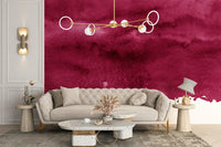 Elegant Red Wine Wall Art with Watercolor Texture