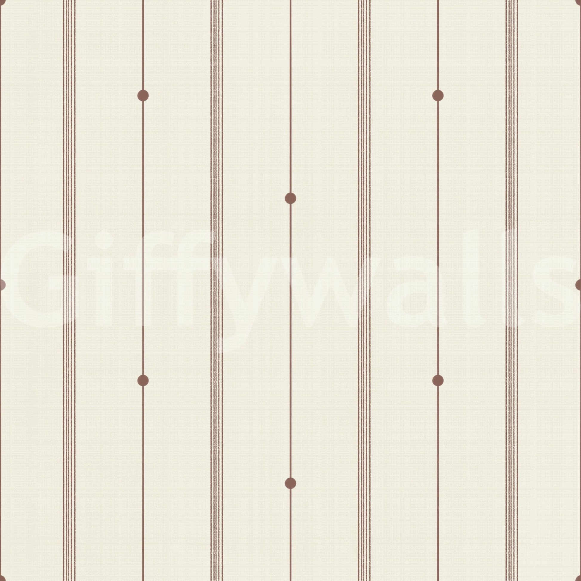 Soft striped wallpaper in buttercream and sienna tones for warmth

