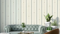 Refined Minimal Stripes Classic Wallpaper with soft, neutral stripes

