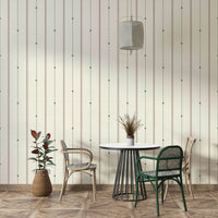 Minimal striped rustic wallpaper creating a relaxed atmosphere

