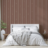 Elegant sienna dust wallpaper with subtle striped pattern

