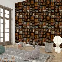 Regal Corgis wallpaper for a child's room.

