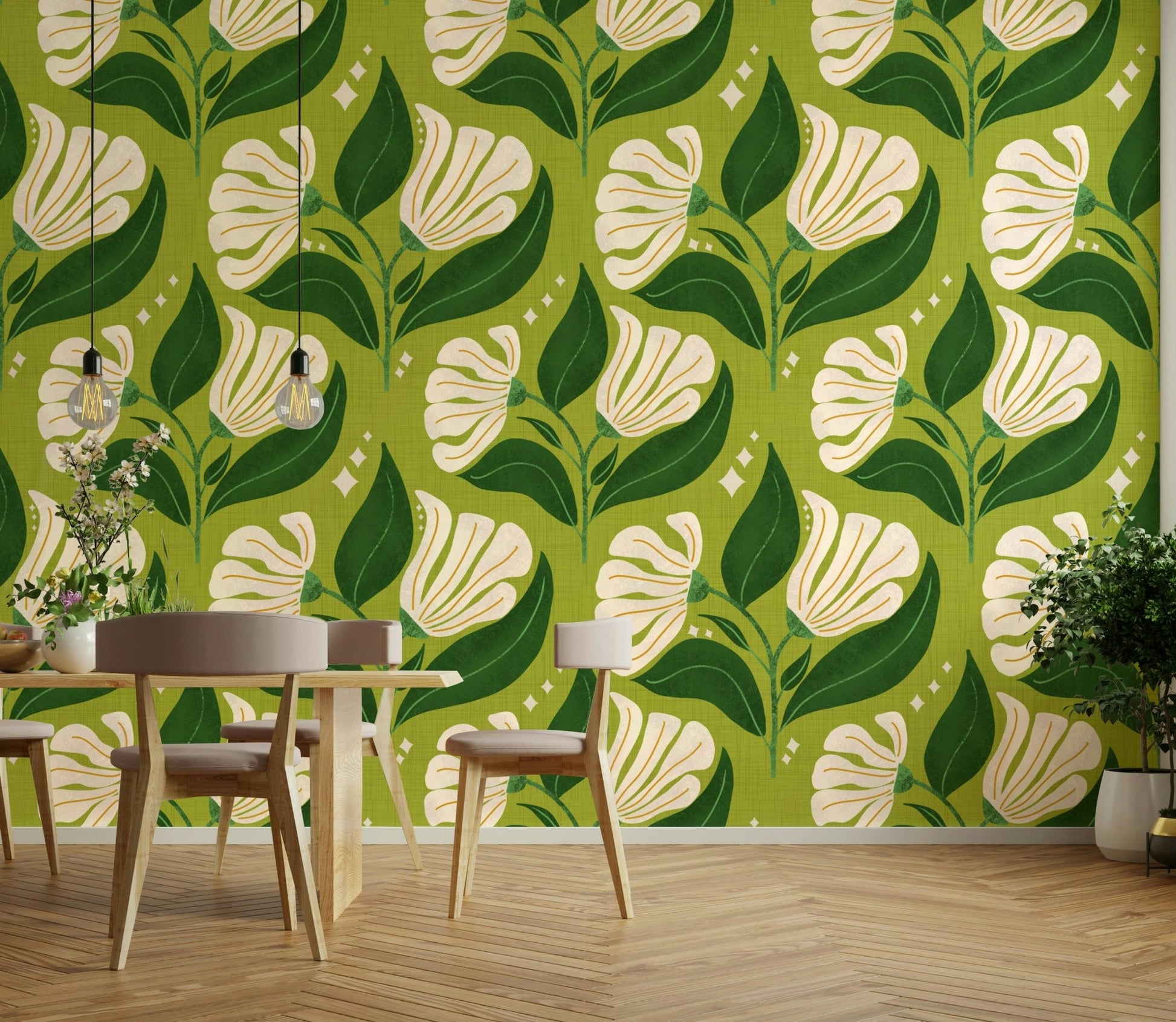 It gives a feeling of vibrant, vintage charm.
