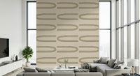 A serene retro arch pattern wall mural for your decor.

