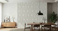 Abstract Arches wall mural, custom wallpaper, sophisticated, endless arches.
