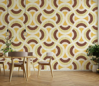 The pattern has a distinct retro or mid-century feel.
