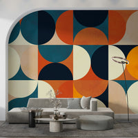 A classic abstract design wallpaper for walls.
