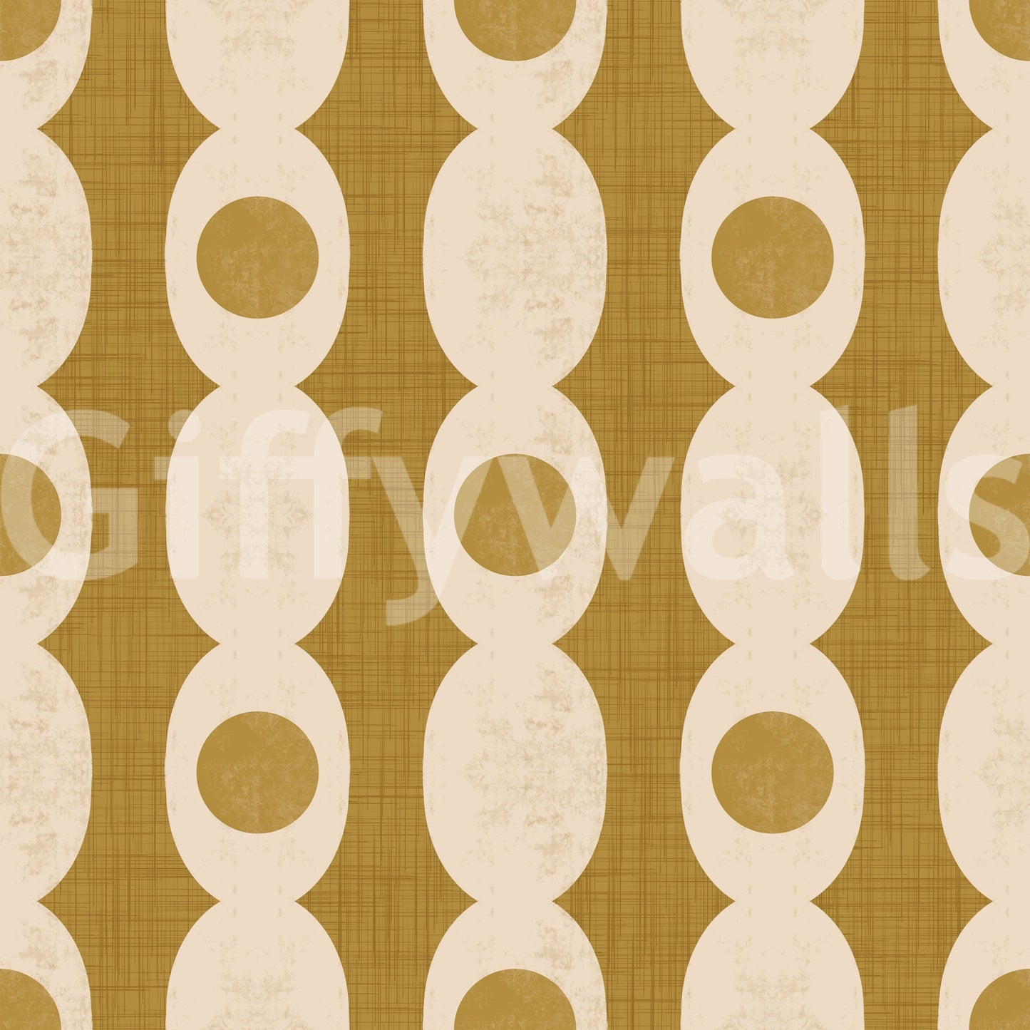 Graphic retro oval shapes creating a vibrant, eye-catching wallpaper.