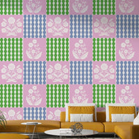 Harmonious blend of muted yet cheerful colors.

