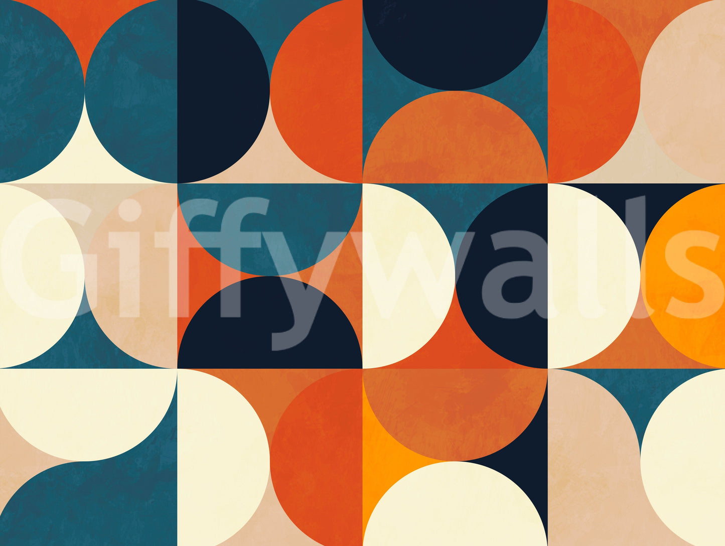 Retro Circles Wall Mural - 2861715