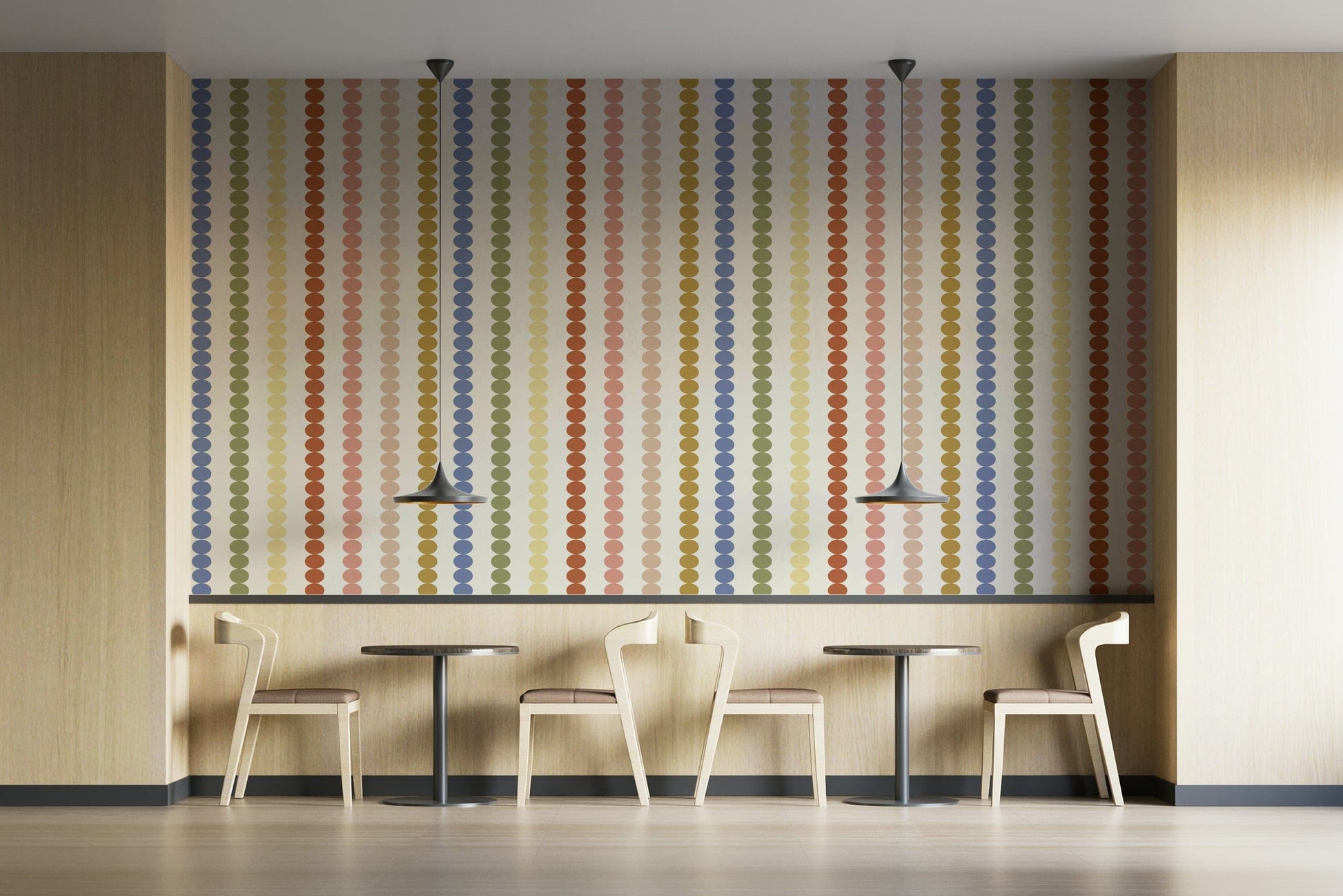 The composition is a repeating, abstract pattern.

