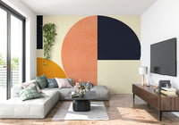A serene abstract pattern wall mural for your decor.
