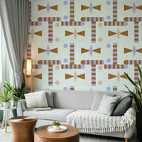 Eye-catching geometric wall design

