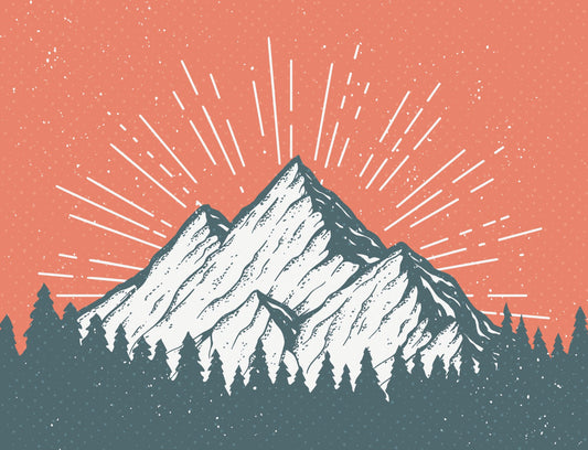 Snow Peak Mountain Children Wallpaper Mural