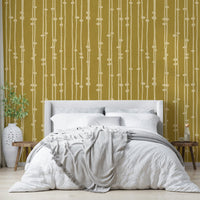 Boho Jewel Tone mustard decor wallpaper