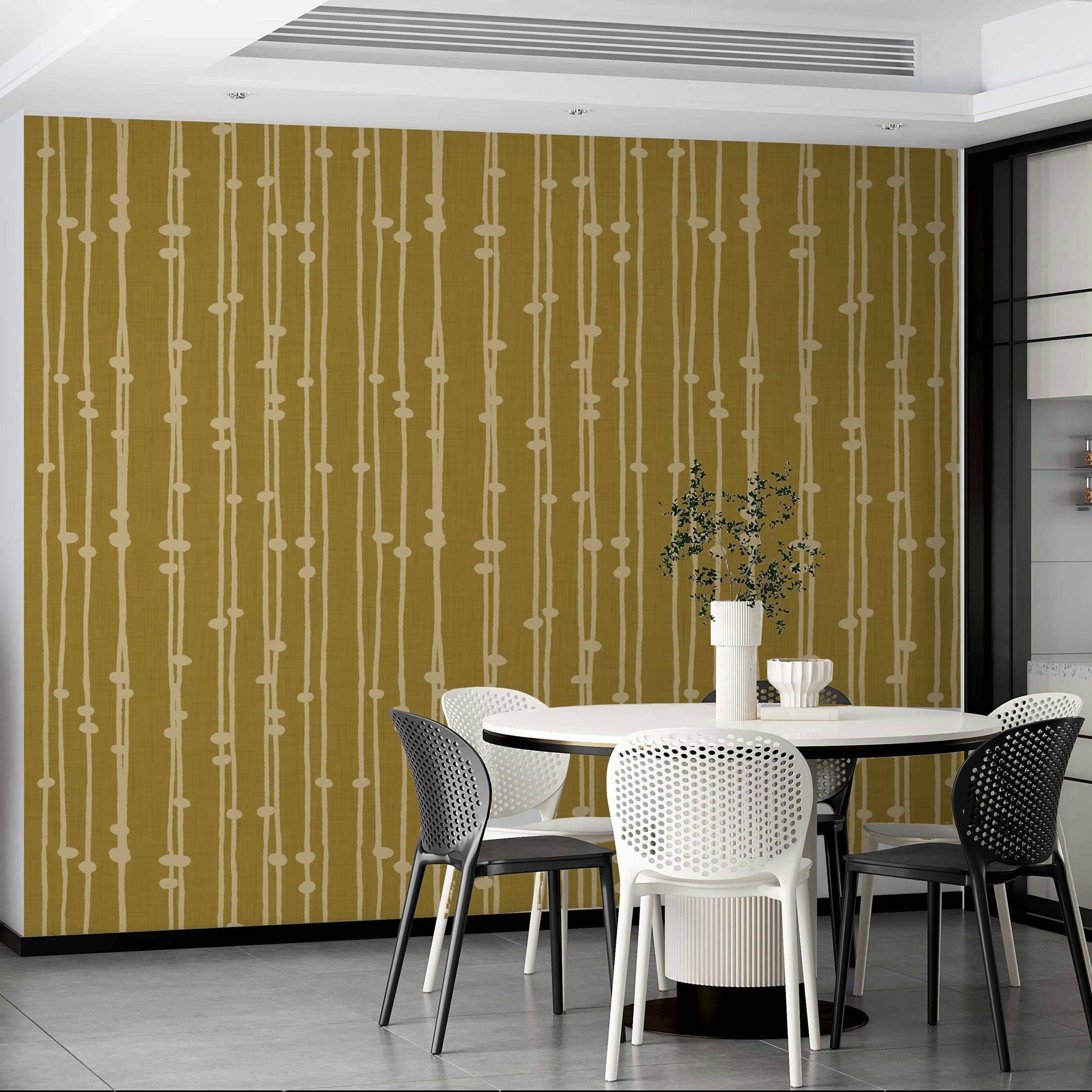 Boho Jewel Tone retro mural