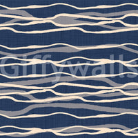 Soft nautical stripes for wall decor
