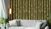 Boho Jewel Tone retro stripes mural
