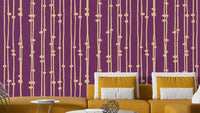 Boho Jewel Tone striped wall covering