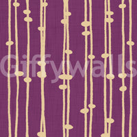 Boho Jewel Tone purple stripes wallpaper