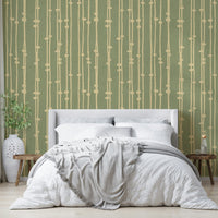 Boho Jewel Tone retro stripes mural