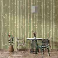 Boho Jewel Tone striped wall covering