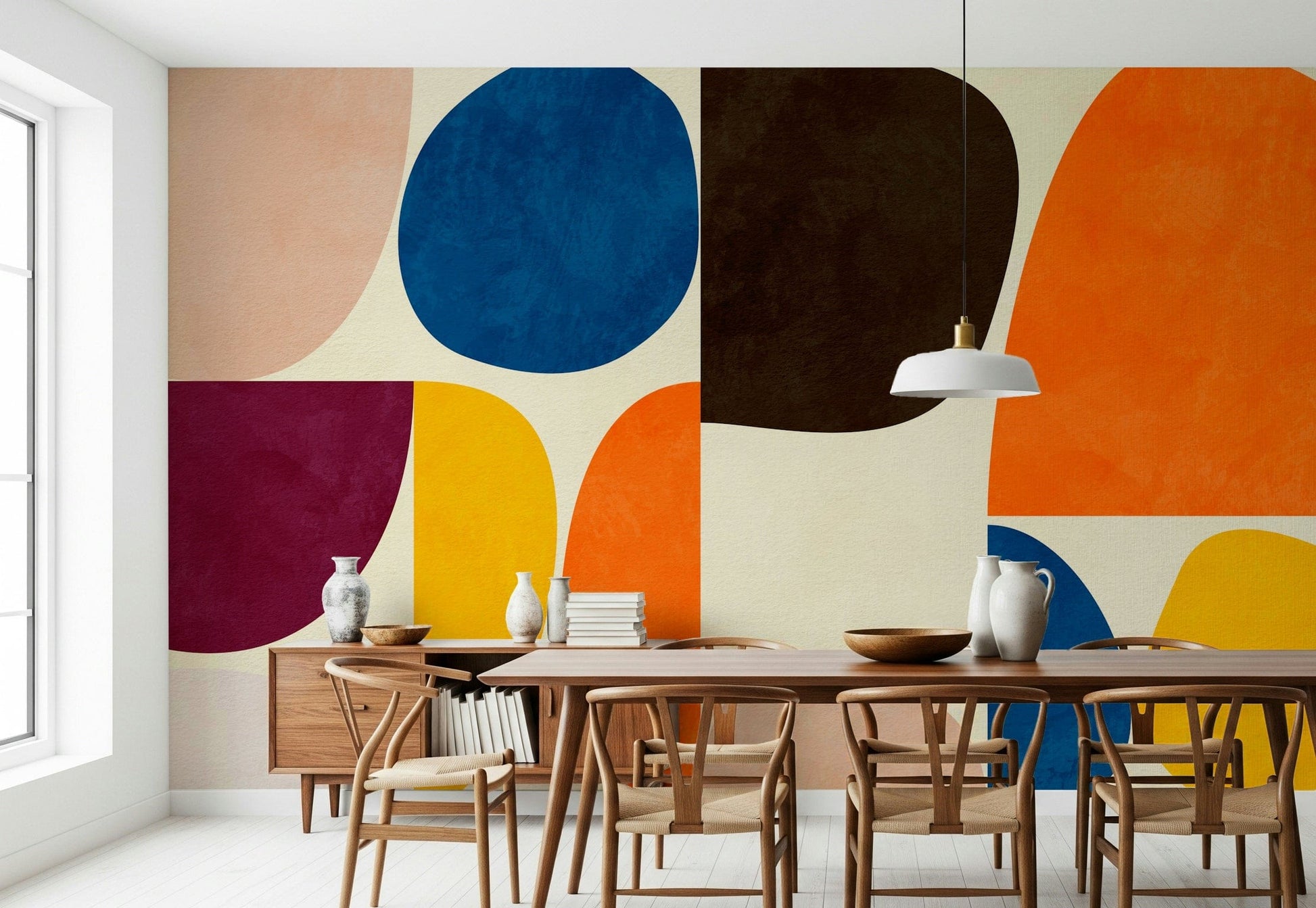 A classic abstract design wallpaper for walls.