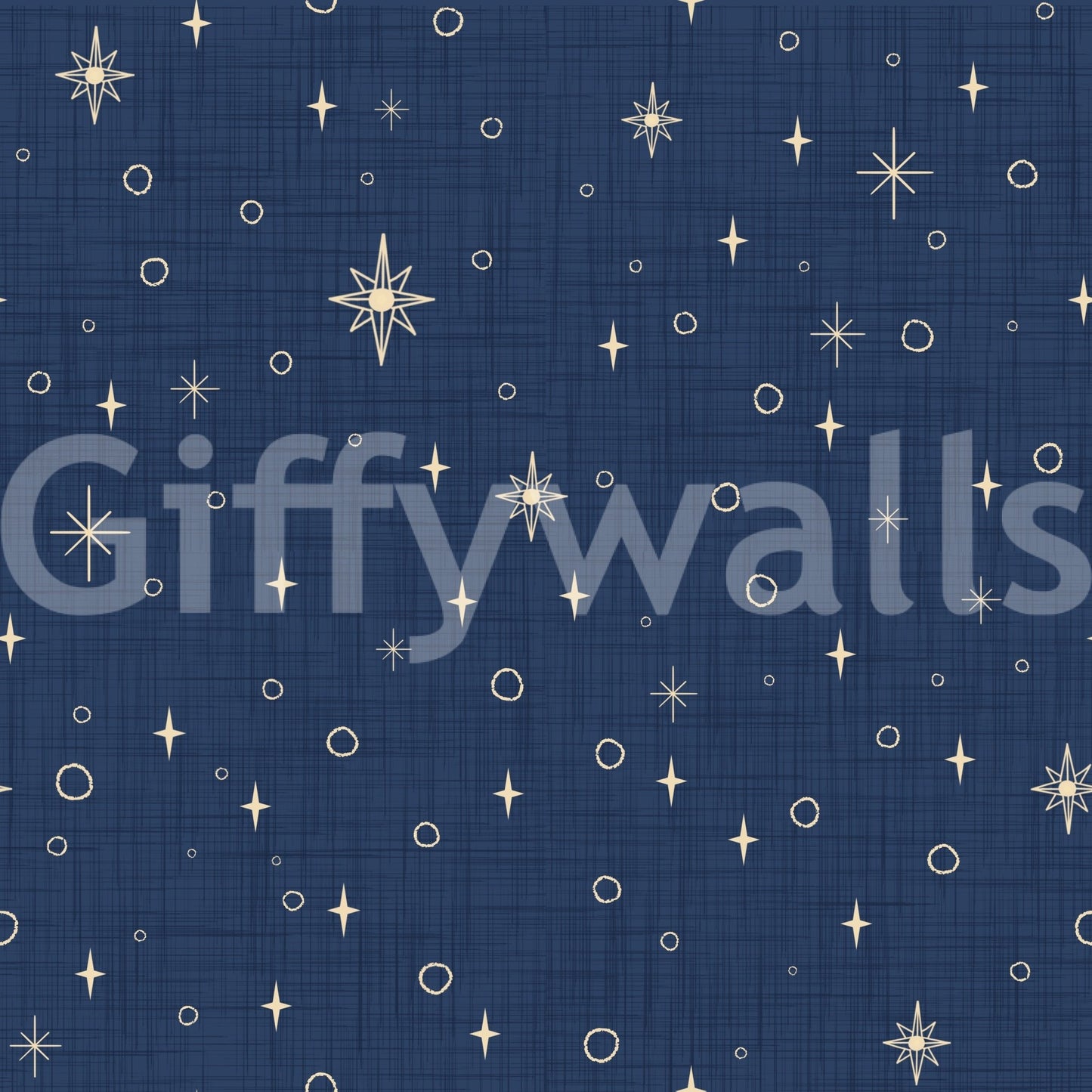Retro wallpaper with celestial design
