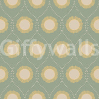 Stylish Retro Radiance design, soft tones, mid-century modern aesthetic wallpaper.