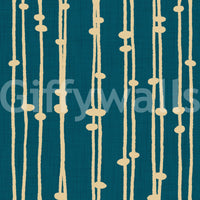 Boho Jewel Tone teal stripes decor wallpaper 