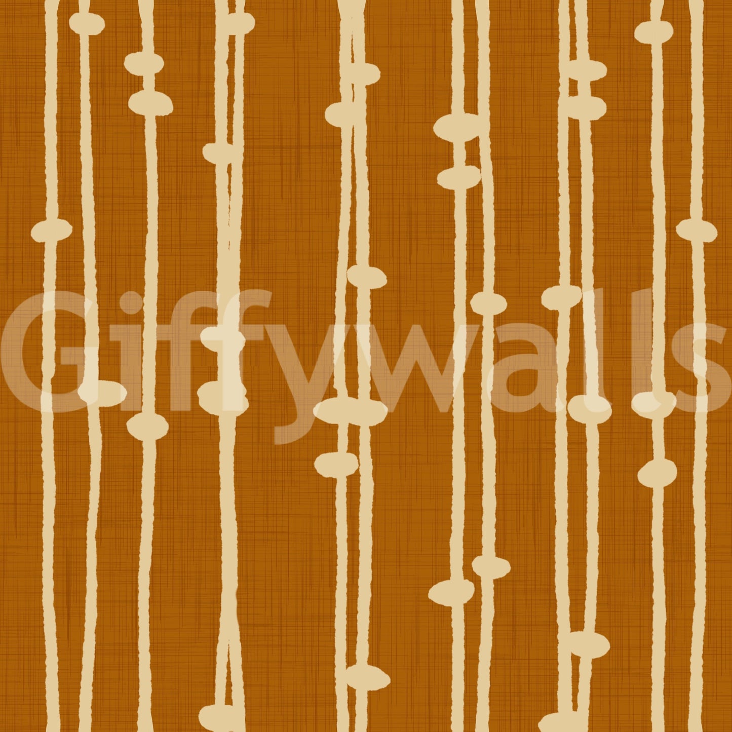 Boho Jewel Tone terracotta stripes wallpaper
