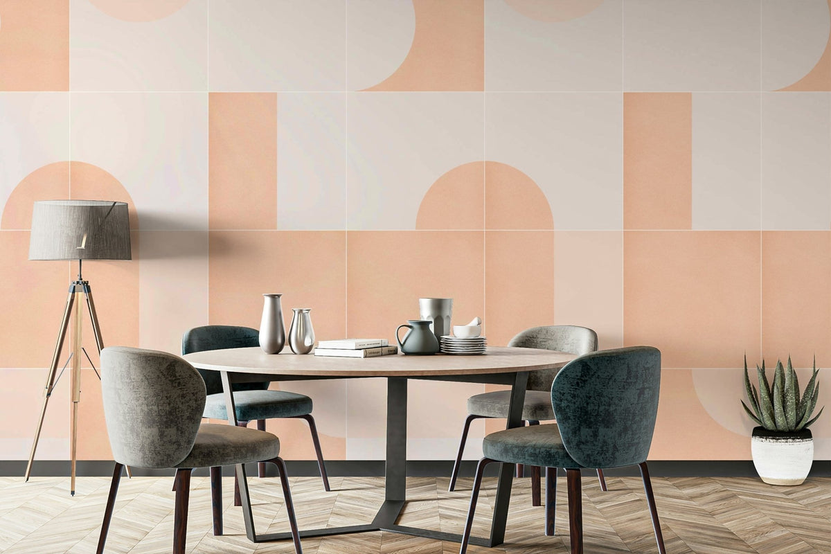 Colorful Retro Tiles 06 mural for a fun, modern interior

