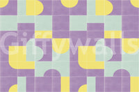 Traditional tile look wallpaper mural

