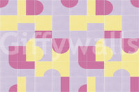 Light retro mural wallpaper for kitchen

