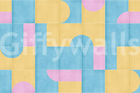 Easy tile look wallpaper mural

