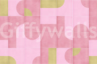 Handmade look vintage tile wallpaper

