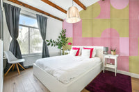 Floral and geometric tile design

