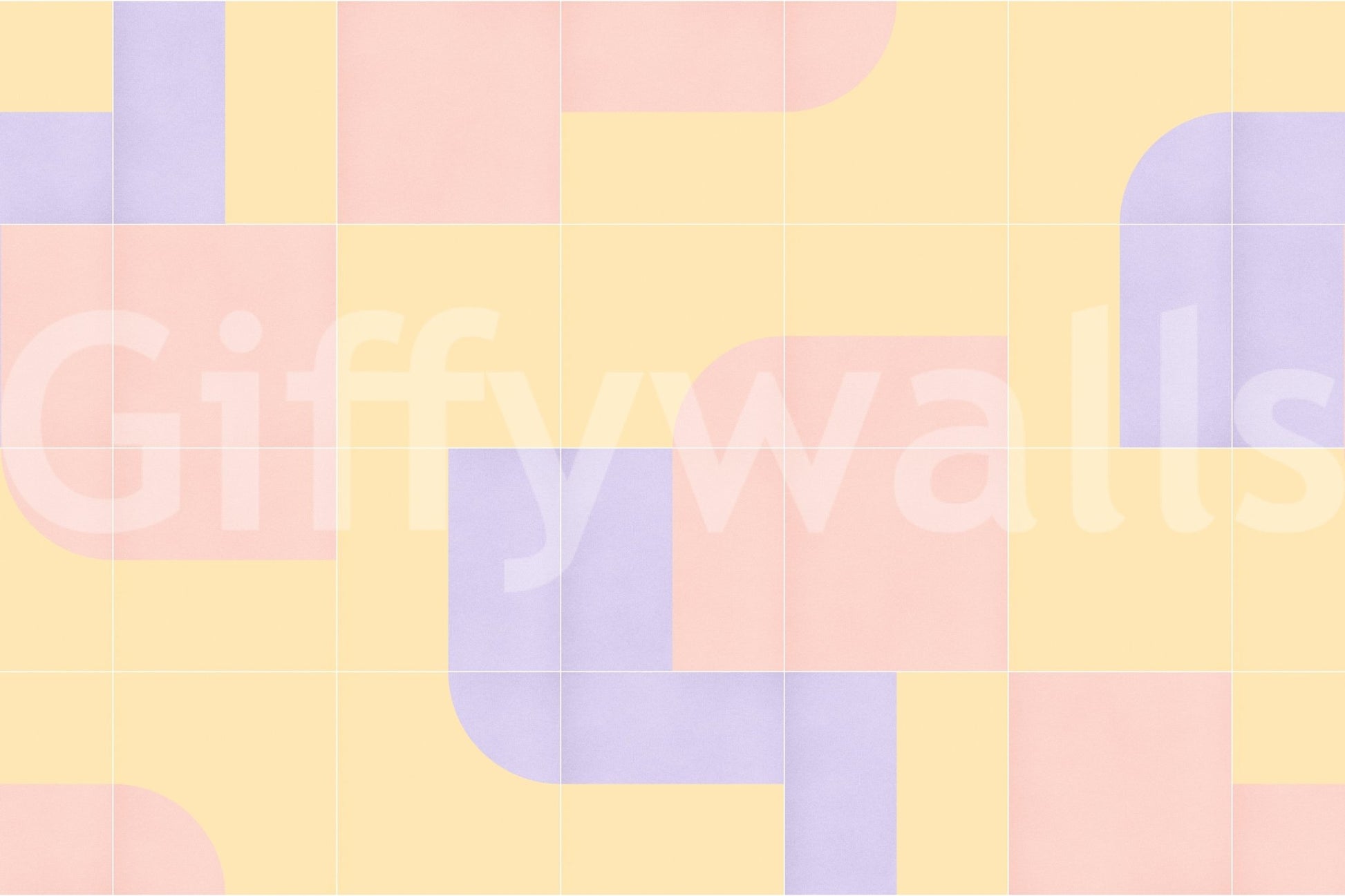 Warm-toned retro mural for walls

