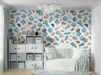 Toys blocks wallpaper for kids