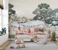 Retro Vintage River City Wallpaper Murals - Giffywalls