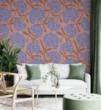 Gentle floral wallpaper design

