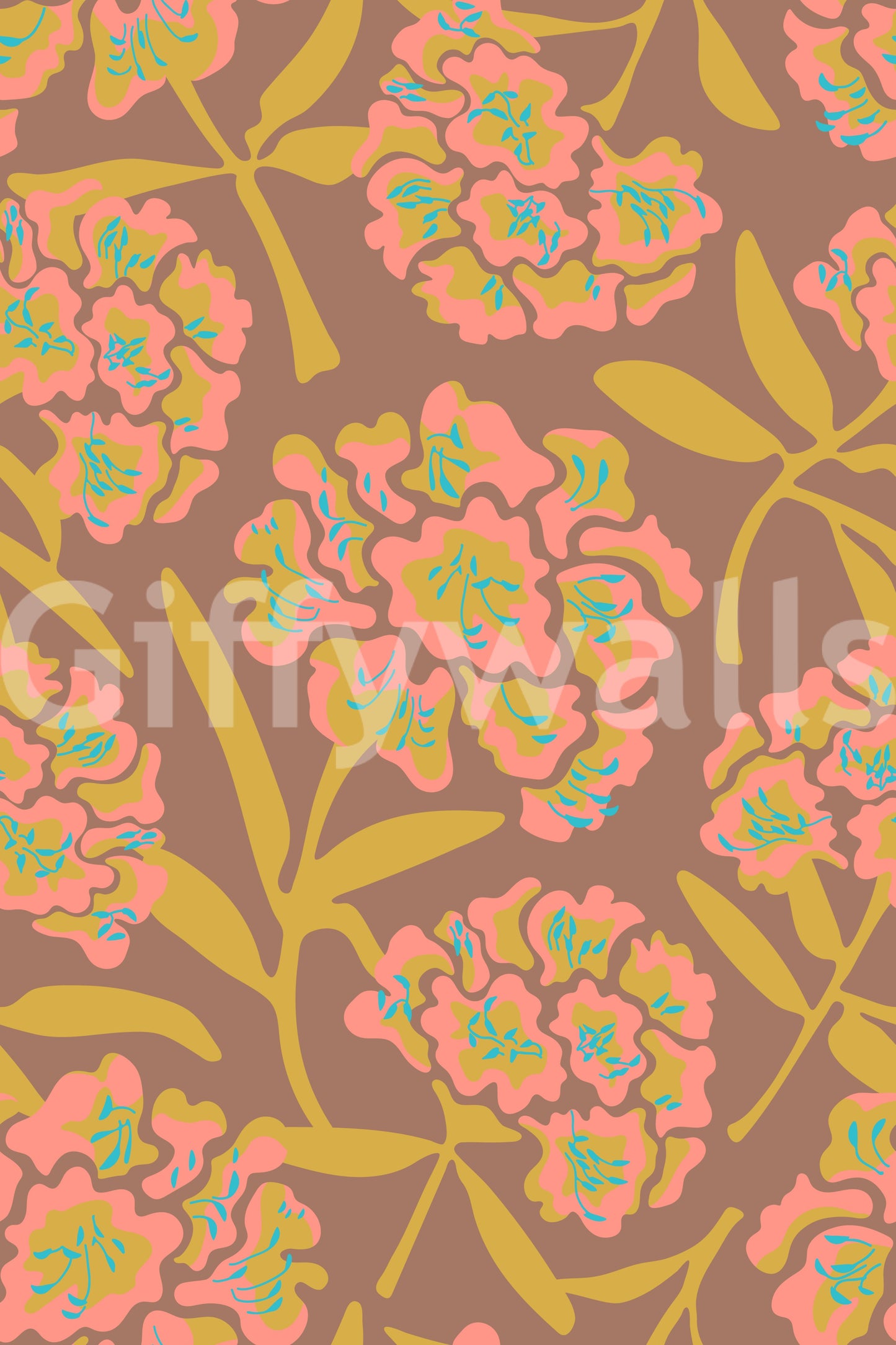 Timeless floral wallpaper design

