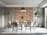 Rhododendrons retro floral wallpaper

