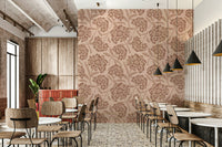 Living room vintage mural

