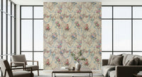 Classic Ribbon Rose Serenade Chinoiserie motif roses draped with ribbons.