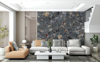 Distressed Natural Tile Look mural versatile surface pattern.